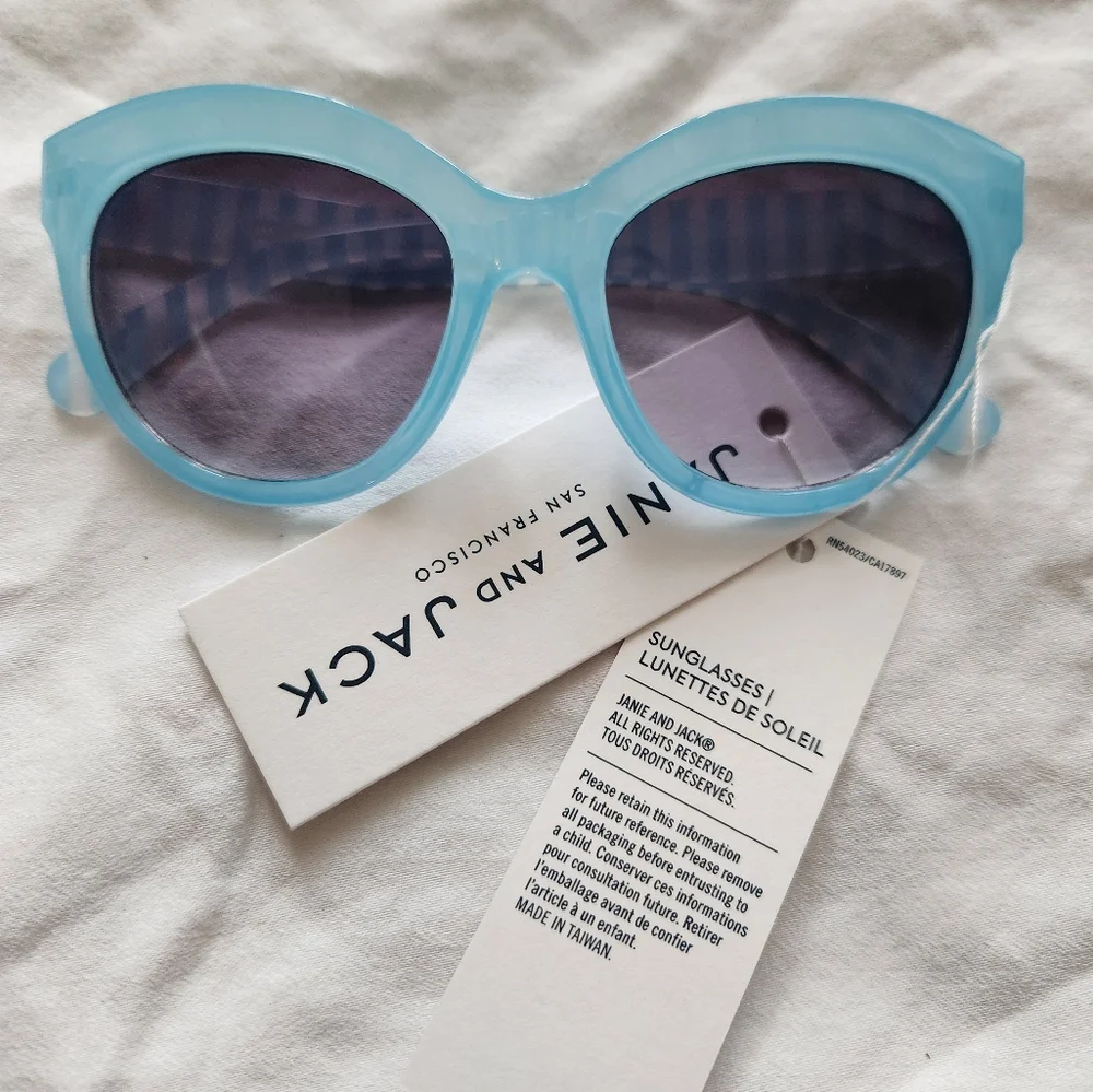 Janie and Jack Baby Blue Sunglasses- 4 Years and Up